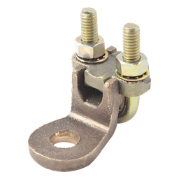 Conector de Bornes / 1/2" / Calibre 1/0 AWG a 250 KCM / Bronce / Sin Soldadura / Acero Tropicalizado