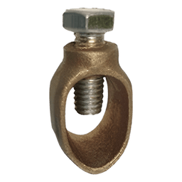 Conector de Tierra Física / Varilla hasta 3/4" / Cable 1/0 AWG / Bronce / Baja Resistencia Eléctrica / Jaula de Faraday