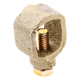 Conector de Tierra Física / Varilla hasta 3/4" / Cable 1/0 AWG / Bronce / Baja Resistencia Eléctrica / Jaula de Faraday