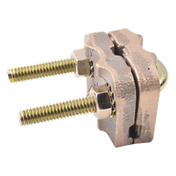 Conector de Puesta a Tierra / Varilla 5/8" a 1" / Cable 4 a 3/0 AWG / Tubería 3/8" a 3/4" / Bronce