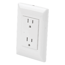 Contacto Inteligente de Pared / Supresión de Picos Tipo A / 120 VAC / 15A / Doble / Empotrable 12 x 8 x 0.5 cm (4.7 x 3.1 x 0.2 in)