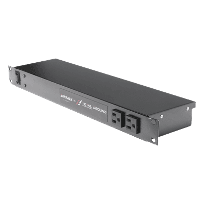 Supresor de Picos para Rack / 10 Contactos NEMA 5-15R / Protección Clase A 40 kA / Filtro EMI/RFI -70 dB / Montaje 19" 1U