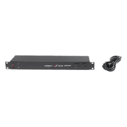 Supresor de Picos para Rack / 10 Contactos NEMA 5-15R / Protección Clase A 40 kA / Filtro EMI/RFI -70 dB / Montaje 19" 1U