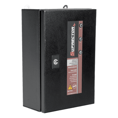 Supresor de Transientes Clase B / 3 Fases / 127/220 Vca / 80 kA / Gabinete NEMA 4 / 30x20x12 cm (11.8x7.9x4.7 in)