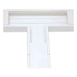 Sección en T para Canaleta / PVC Auto-Extenguible / Rango -40°C a +85°C / Resistencia UV 500 h / NOM-001-SEDE-2005