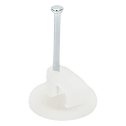 Grapa para cable plano / 5 mm / Clavo 25 mm (1') / Polipropileno transparente / 100 pzs
