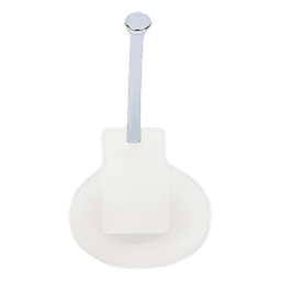 Grapa para cable plano / 6mm / Clavo integrado 30mm / Polipropileno transparente / 100 piezas