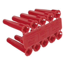 Taquete de Anclaje / 1/4" / Doble Expansión Multidireccional / Carga 60 kg / HDPE Resistente / Paquete 100 Piezas