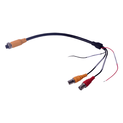Cable Adaptador para MDVR / Conector Aviación 4 Pines a BNC / Video, Audio y Alimentación / 40 cm (15.7 in)