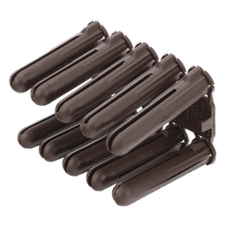 Taquete de Fijación / Doble Expansión Multidireccional / Tornillo 10 mm x 44.5 mm (1 3/4") / Resistencia 80 kg / Polietileno HDPE / Rango Térmico -50°C a +80°C