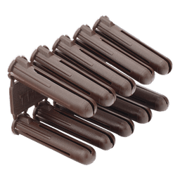 Taquete de Fijación / Doble Expansión Multidireccional / Tornillo 10 mm x 44.5 mm (1 3/4") / Resistencia 80 kg / Polietileno HDPE / Rango Térmico -50°C a +80°C