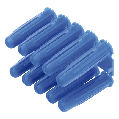 Taquete de Fijación / Doble Expansión 4 Direcciones / 3/8" para Tornillo 12 mm x 2" / 100 Piezas / Resistencia 100 kg / Concreto y Superficies Sólidas