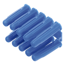 Taquete de Fijación / Doble Expansión 4 Direcciones / 3/8" para Tornillo 12 mm x 2" / 100 Piezas / Resistencia 100 kg / Concreto y Superficies Sólidas