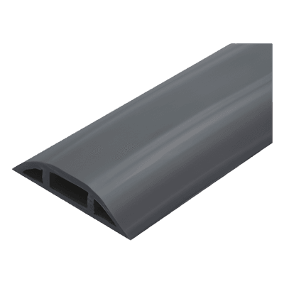 Canaleta Flexible para Piso / Media Caña / Área 305 mm² / Carga 100 kg / Rollo 25 m / PVC Autoextinguible UV