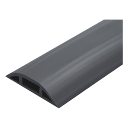Canaleta Flexible para Piso / Media Caña / Área 305 mm² / Carga 100 kg / Rollo 25 m / PVC Autoextinguible UV