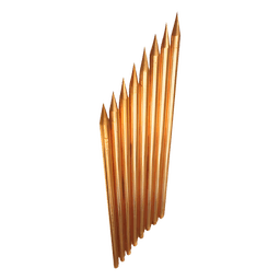 Varilla de Puesta a Tierra / Acero con Cobre Electrolítico / Diámetro 5/8" / Longitud 1.5 m (4.9 ft) / AISI 1018 Estirado en Frío