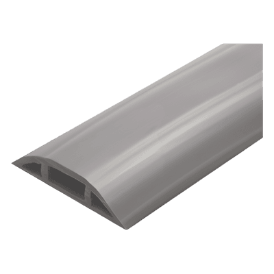 Canaleta flexible de piso / PVC autoextinguible / 100kg carga / 305mm² / 2.5m (8.2ft) / -20°C a +80°C