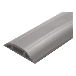 Canaleta flexible de piso / PVC autoextinguible / 100kg carga / 305mm² / 2.5m (8.2ft) / -20°C a +80°C
