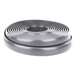 Canaleta flexible de piso / PVC autoextinguible / 100kg carga / 305mm² / 2.5m (8.2ft) / -20°C a +80°C