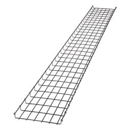 Charola Tipo Malla / 300 mm Ancho / 33 mm Peralte / 3 m Tramo / Electro Zinc / 158 Cables Cat6 / 10 ft Equivalente