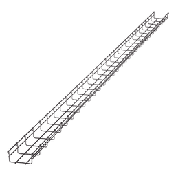 Charola Tipo Malla / 54 mm Peralte / 100 mm Ancho / 3 m Longitud / Electro Zinc / 86 Cables Cat6 / 9.84 pies