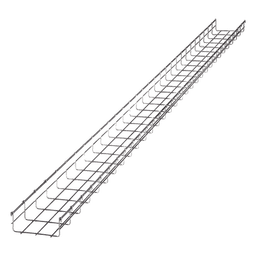 Charola tipo malla / 66 mm peralte / 150 mm ancho / 3 m tramo / Electro zinc / 158 cables Cat6 / 9.84 pies