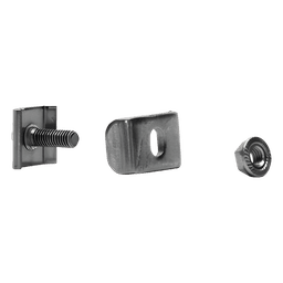 Kit de unión para charola / Clema mediana / Tornillo encastrado / Acabado electro zinc / Ancho hasta 300 mm (11.8 in)