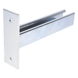 Ménsula Unicanal, 150mm, con acabado Electro Zinc