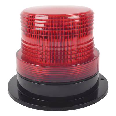 Burbuja de Señalización LED / 8 LEDs Rojos Gen III / 340 Lúmenes / 10-110 Vcd / 4 W / Patrón de Destello Ajustable / Montaje Permanente
