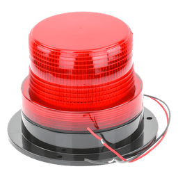 Burbuja de Señalización LED / 8 LEDs Rojos Gen III / 340 Lúmenes / 10-110 Vcd / 4 W / Patrón de Destello Ajustable / Montaje Permanente