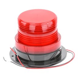 Burbuja de Señalización LED / 8 LEDs Rojos Gen III / 340 Lúmenes / 10-110 Vcd / 4 W / Patrón de Destello Ajustable / Montaje Permanente