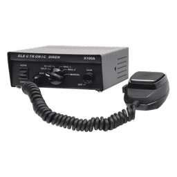 Sirena Vehicular / 100 W / 115 dB / 12 VCC / 6 Tonos Programables / Micrófono Integrado
