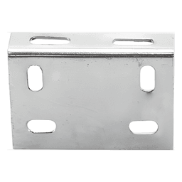 Placa Salida a Tubo / Acabado Electro Zinc / Compatible 1/2' a 2' / Abrazadera Tipo U