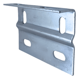 Placa Salida a Tubo / Acabado Electro Zinc / Compatible 1/2' a 2' / Abrazadera Tipo U