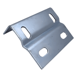 Placa Salida a Tubo / Acabado Electro Zinc / Compatible 1/2' a 2' / Abrazadera Tipo U