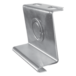 Placa de Salida a Tubo Automática / 66 mm / Tuberías 1/2 a 2 pulgadas / Abrazadera Tipo U / Acabado Electro Zinc