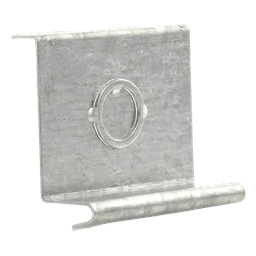 Placa de Salida a Tubo Automática / 66 mm / Tuberías 1/2 a 2 pulgadas / Abrazadera Tipo U / Acabado Electro Zinc