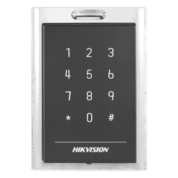 Lector de Acceso MIFARE y Contraseñas / IP64 / Wiegand W26/W34 y RS-485 / 13.56 MHz / Teclado Integrado / -20°C a +65°C (-4°F a 149°F)