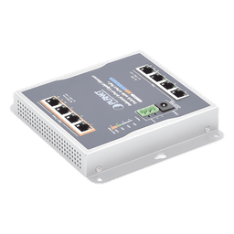 Switch Industrial No Administrable / 8 Puertos Gigabit / 4 Puertos PoE+ 802.3at / 120 W / Montaje Múltiple / Alimentación Dual con Failover