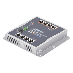 Switch Industrial No Administrable / 8 Puertos Gigabit / 4 Puertos PoE+ 802.3at / 120 W / Montaje Múltiple / Alimentación Dual con Failover