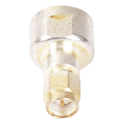 Adaptador Coaxial / Conector SMA Macho / Adaptador Hembra Intercambiable / Chapado Plata y Oro / Dieléctrico Teflón