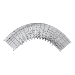 Curva Pre-Fabricada Horizontal / 90° / Peralte 66 mm / Ancho 150 mm / Electro Zinc 15-20 micras / Cableado Estructurado