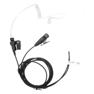 Micrófono de Solapa / 2 Hilos / Desconexión Rápida / Tubo Acústico Médico / Kevlar Reforzado / Motorola HT750/1250/1550/PRO5150/5550/7150