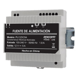 Fuente Industrial / Entrada 100-240 VCA / Salida 11.2-14.2 VCC / 5 A / Eficiencia >83% / -20°C a 45°C / 97x87x54.5 mm