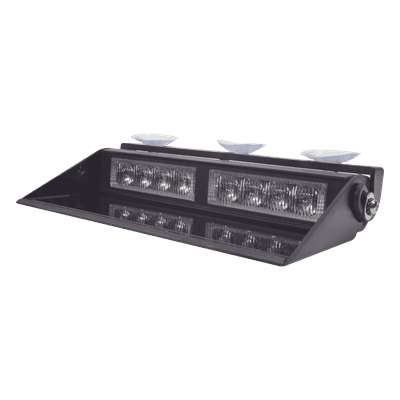 Luz de visera para interior / 12 VCC / 22 patrones de destello / 8 LED / 4.5 x 1.9 x 1.0 in