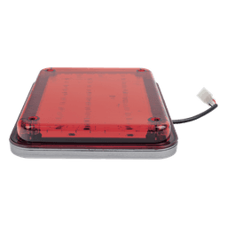 Luz de Advertencia LED / 104 LEDs / 9x7" / 12 VCC / 1 A Máx / 10 Patrones de Destello / Montaje Permanente / Rojo