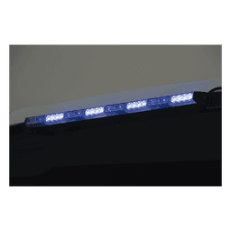 Barra de Luz de Advertencia / 8 Módulos / LED Gen III Alta Potencia / Rojo/Azul / 75 cm / 10-16 VCC / 3 A Máx.