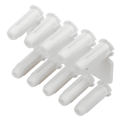 Taquete de Fijación / Doble Expansión Multidireccional / Tornillo 8 mm x 3/4" (19.1 mm) / Polietileno HDPE / 100 Piezas / -50°C a +80°C