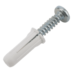 Kit de Fijación / 20 Taquetes 3/4" y 20 Tornillos 8 mm x 3/4" (19.1 mm) / Doble Expansión / Carga 40 kg / -50°C a +80°C