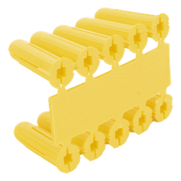 Taquete de Fijación / Doble Expansión Multidireccional / Tornillo 8 mm x 1" (25.4 mm) / 100 Piezas / Carga 50 kg / Rango Térmico -50°C a +80°C